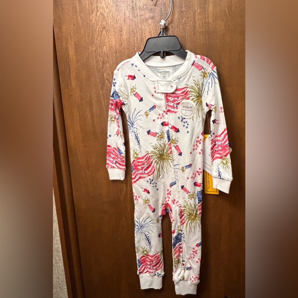 NWT Burt’s Bees Baby One Piece Pajama size 12 months